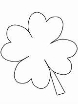 Patrick Clover Coloring Leaf Pages Four Saint Printable Clipart St Shamrock Patricks Color Colouring Kids Simple Drawing Holidays Shamrocks Adults sketch template