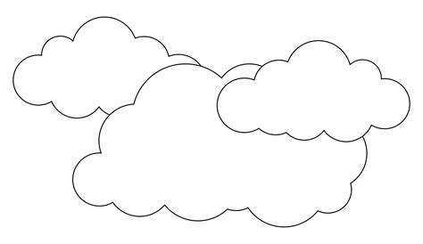 cloud template printable  pattern   site