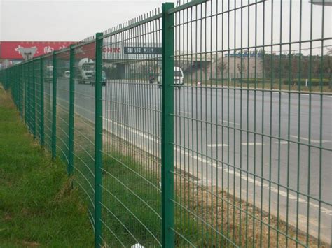 Highway Fence With Different Colors Decorate A Colorful World