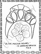 Bakhita Josephine Liturgical sketch template