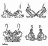 Bra Coloring Clipart Bras Color Therapy App Colouring Pages Pretty Save Lingerie Webstockreview sketch template