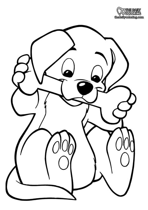 puppy coloring pages  daily coloring