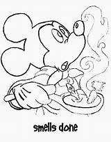Mickey Minnie Mouse Coloring Cooking Pages sketch template