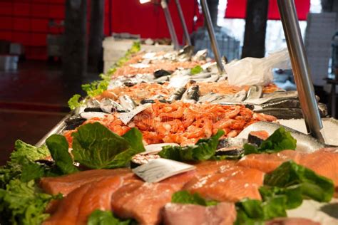 fish market  venice italy stock photo image  cook meat