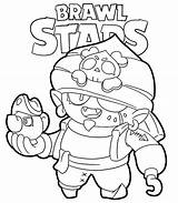 Brawl Stars Gene Colorir Colorier Coloriages Brawlers Imagens sketch template