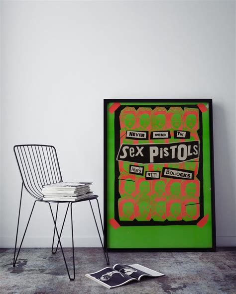 Sex Pistols Original Vintage Promotional Poster By Jamie Reid American