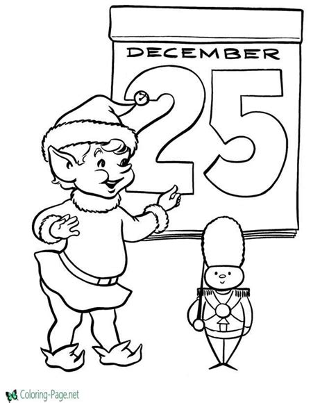 december  christmas coloring pages