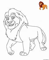 Disney King Coloring Lion Pages Printable Color Book sketch template