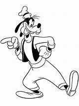 Goofy Goof Promotion Coloriage Commande Anthropomorphic Seen Created sketch template