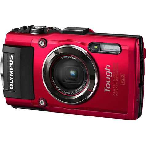 olympus stylus tough tg  digital camera red vru bh