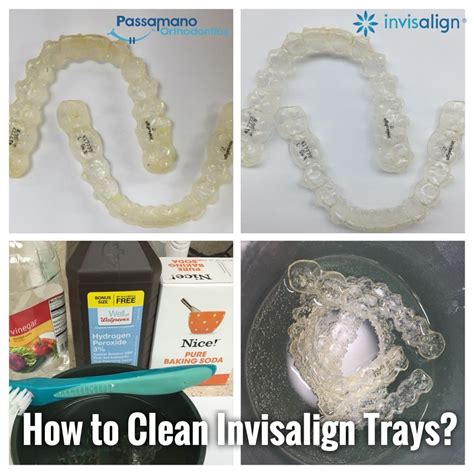 clean  crusty invisalign tray  retainer  home