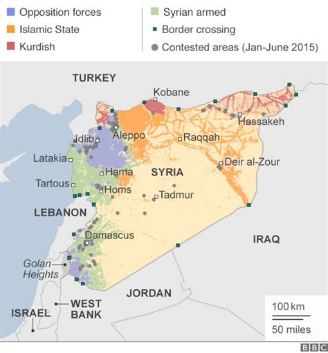 syria mapping  conflict bbc news