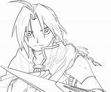 Edward Elric Coloring Pages Getdrawings Getcolorings sketch template