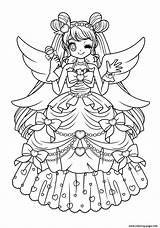 Coloring Glitter Force Pages Anime Cute Book Printable Shojo Print Drawings Popular Prints sketch template