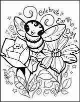 Coloring Earth Pages Kids Bee Kl sketch template