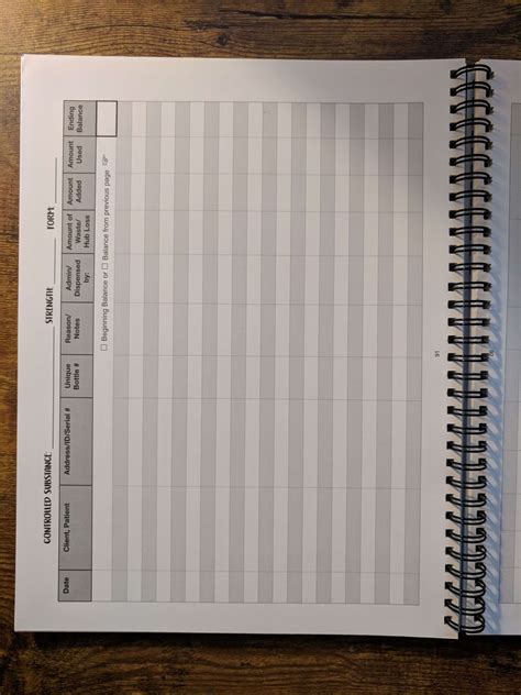 printable controlled substance log