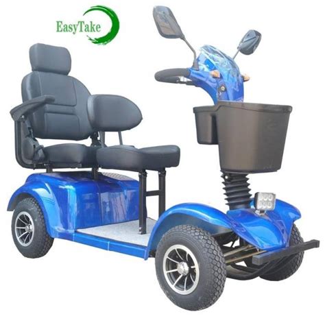 Large Adults 800w Electric Mobility Scooter With Sunny Roof 2 Seater 4