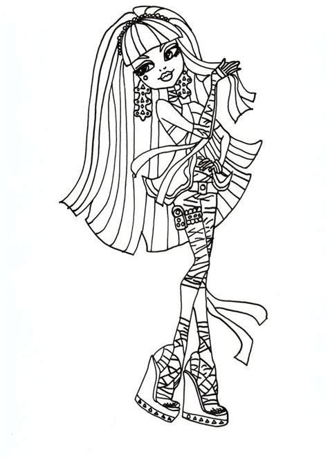 cleo de nile monster high coloring page monster coloring pages