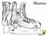 Hockey Skates Nhl Rink Ones Yescoloring Sharks sketch template