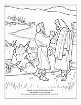 Coloring Jesus Heals Blind Man Lds Pages Popular sketch template