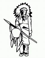 Indians Chief Northwest Tribes sketch template