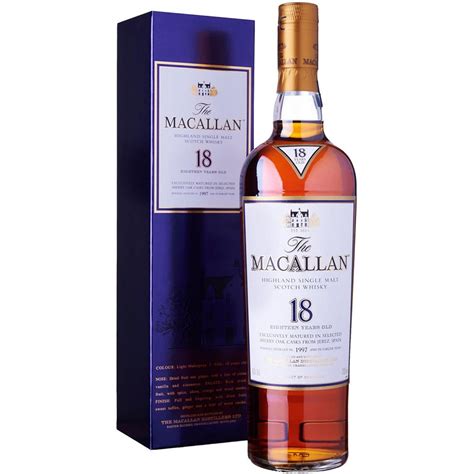 macallan  year  sherry oak single malt scotch whisky ml
