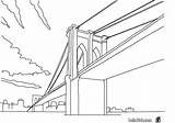 Bridge Brooklyn Coloring Sketch Simple Pages Color Print Drawings Sketches 34kb 438px London Online sketch template