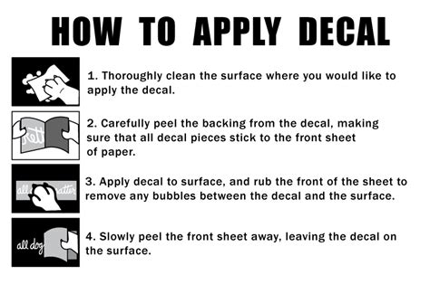 printable vinyl decal instructions
