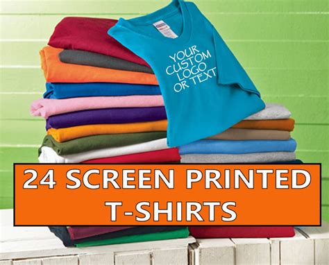 custom screen printed  shirts  color tee  color ink etsy