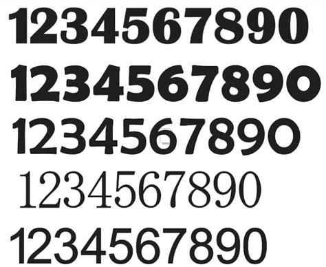 number fonts  dxf fonts vectors  vector