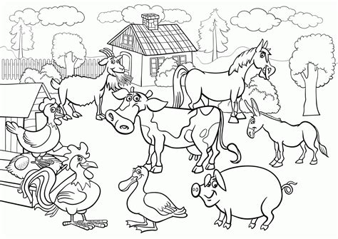 animals   farm coloring page  printable coloring pages  kids