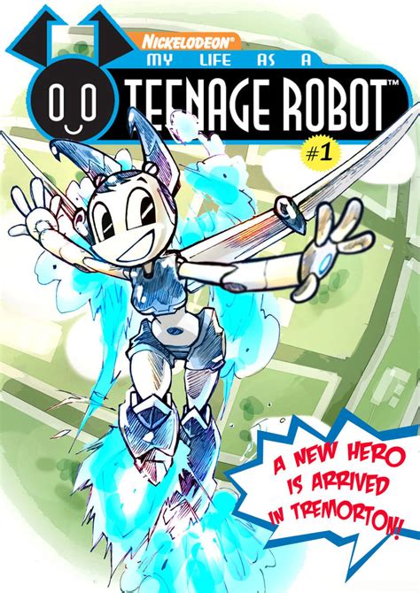 my life as a teenage robot cover n 01 by zenox furry man on deviantart