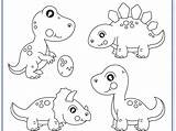 Printable Toddlers Dinosaurs Colouring Dinossauro Dinosaurus Birijus Lystrosaurus sketch template