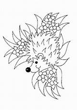 Hedgehog Hedgehogs Egels Coloring Pages Kids Kleurplaten Egel Fun Kleurplaat Print Zo sketch template
