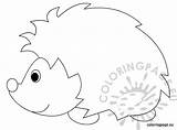 Hedgehog Coloring Sheet Autumn Coloringpage Eu sketch template