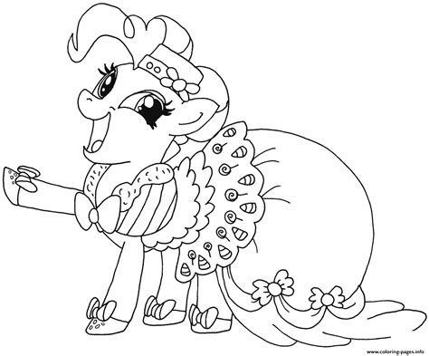 happy pinkie pie   pony coloring pages printable