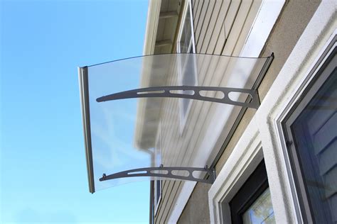 advaning  solid polycarbonate door awning pa series frosted sheet aluminum brackets