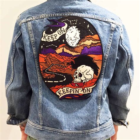 keepin   patch  stuntin  patches  jackets