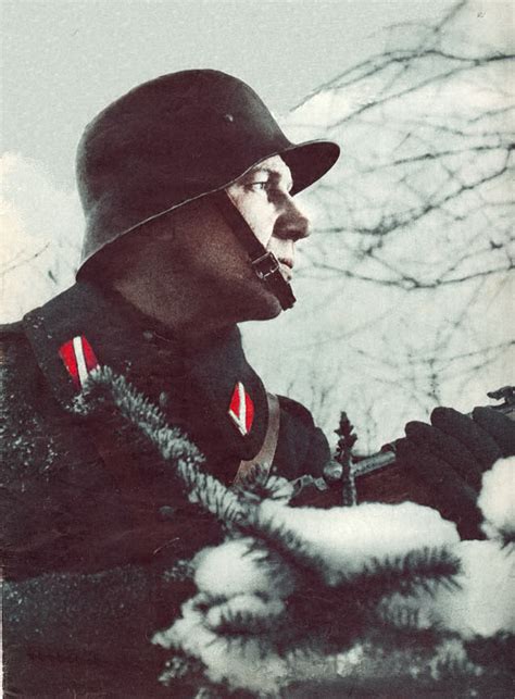 World War Ii In Color Latvian Volunteer Of Waffen Ss Unit