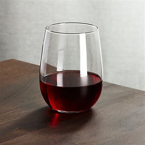 Stemless Red Wine Glass 17 Oz Crate And Barrel
