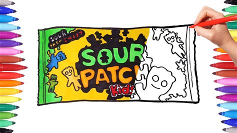 sour patch kids coloring page images   finder