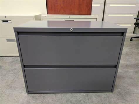 gray steelcase  drawer gray lateral file cabinet   wide  steelcase