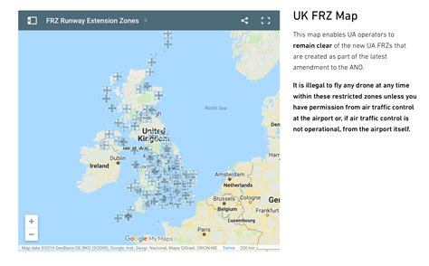 flight restriction zone maps legal privacy grey arrows drone club uk