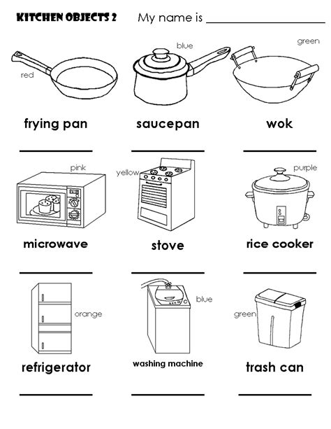 coloring pages  kitchen items coloring pages