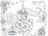 Besties Coloring Pages Enchanted Unicorn Digi Tm Magical Img402 Stamp Instant Dolls sketch template
