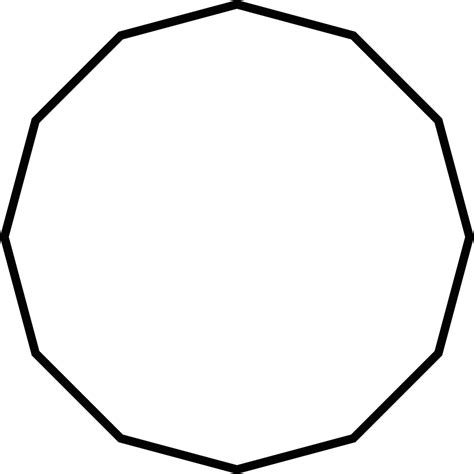 12 sided polygon clipart etc