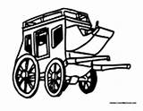 Horse Cart Coloring Pages Transportation Colormegood sketch template