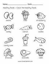 Healthy Preschool Foods Science Worksheets Food Sheets Activities Unhealthy Coloring Activity Kids Printable Health Printables Nutrition Cleverlearner Choose Board sketch template