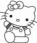 Coloring Kitty Hello Pages Choose Board Cat sketch template