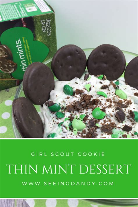 girl scout cookie thin mint dessert recipe  dandy blog